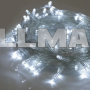 Гирлянда 500 Led 30 м холодный свет белый кабель
